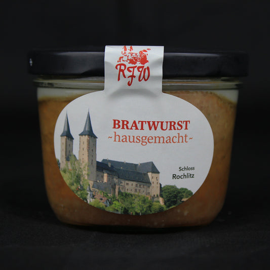 Hausgemachte Bratwurst im Glas der RFW Rochlitz