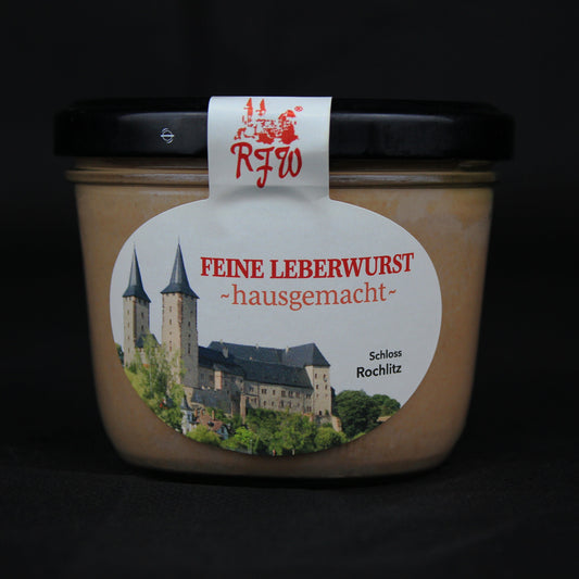 Hausgemachte Feine Leberwurst im Glas der RFW Rochlitz