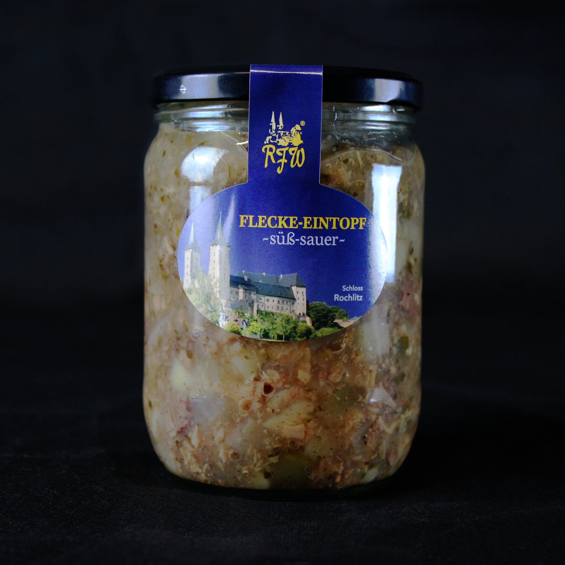 Hausgemachter Flecke-Eintopf im Glas der RFW Rochlitz