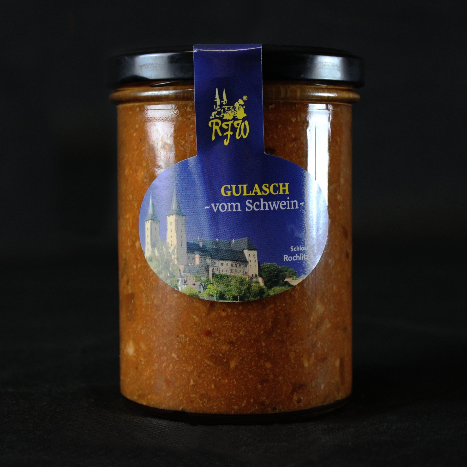 Hausgemachter Schweine-Gulasch im Glas der RFW Rochlitz