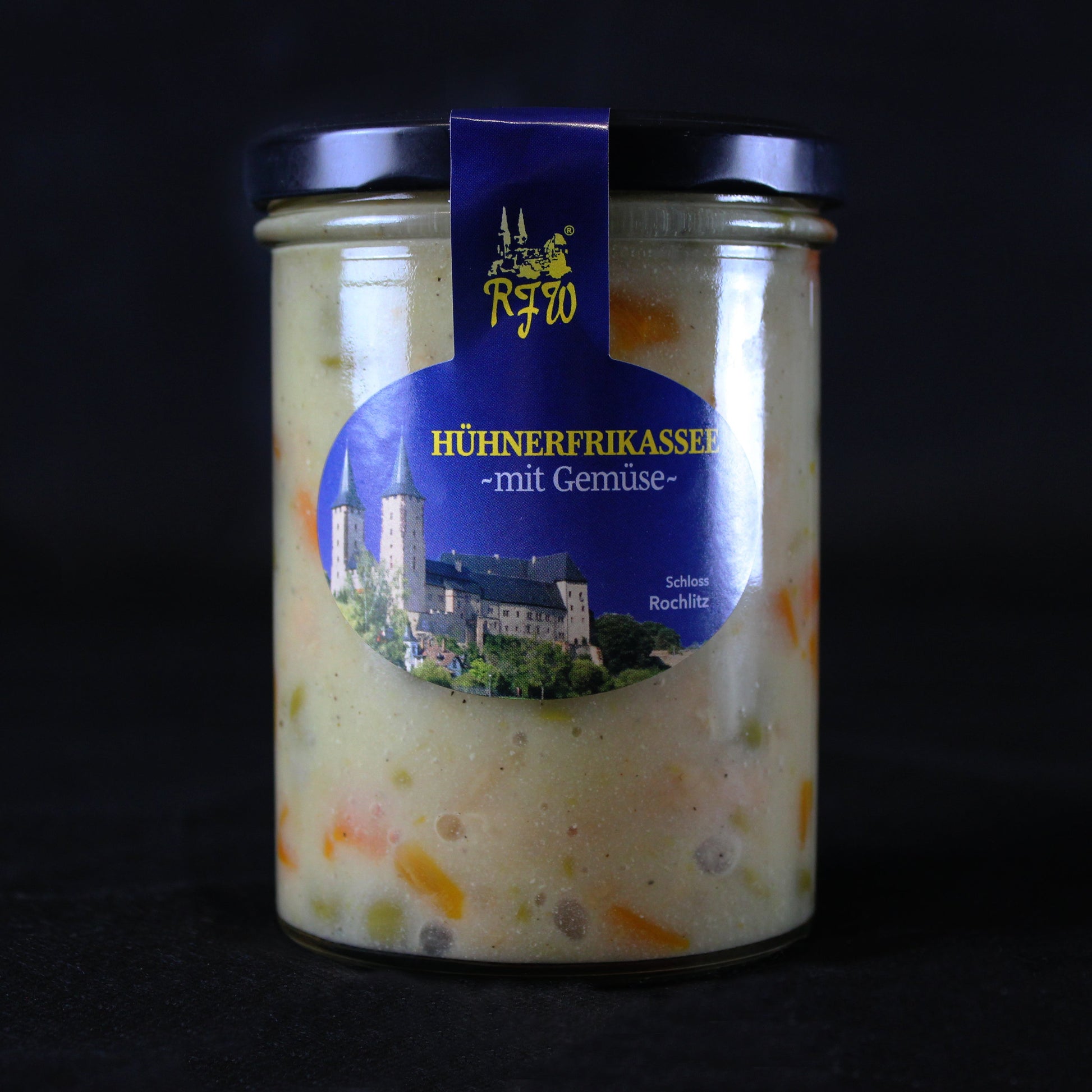 Hausgemachte Hühnerfrikassee im Glas der RFW Rochlitz