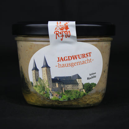 Hausgemachte Jagdwurst im Glas der RFW Rochlitz