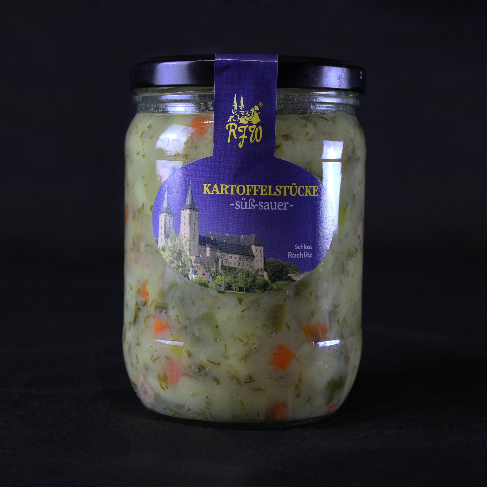 Hausgemachte Kartoffelstücke süß-sauer im Glas der RFW Rochlitz