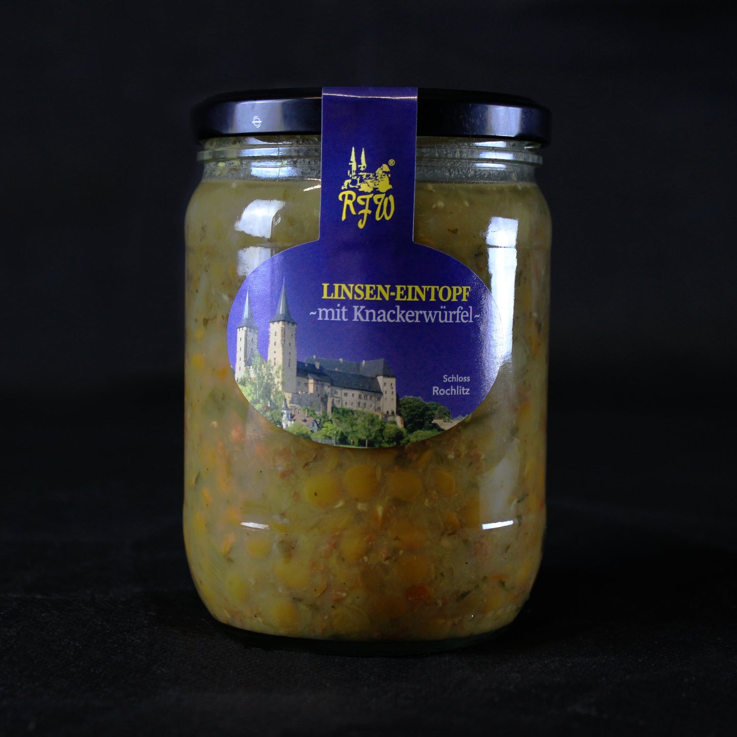 Hausgemachter Linsen-Eintopf im Glas der RFW Rochlitz
