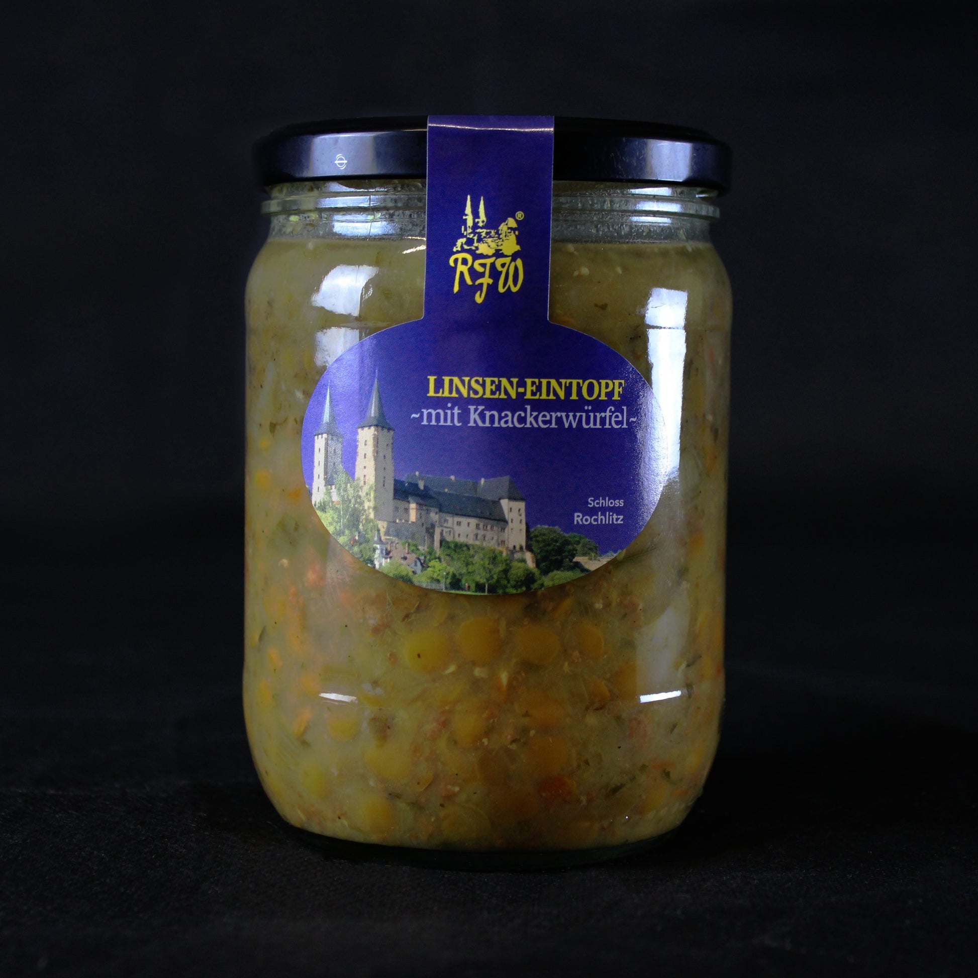 Hausgemachter Linsen-Eintopf im Glas der RFW Rochlitz