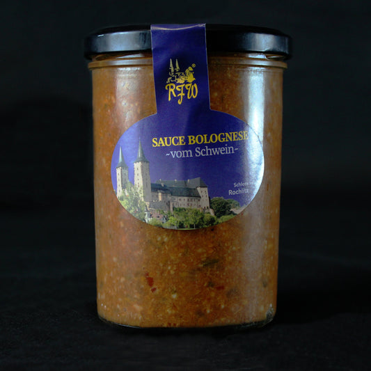 Hausgemachte Bolognesesoße im Glas der RFW Rochlitz