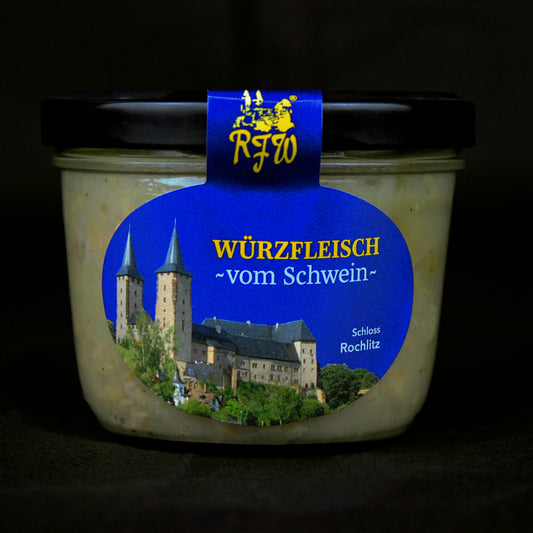 Hausgemachtes Würzfleisch im Glas der RFW Rochlitz